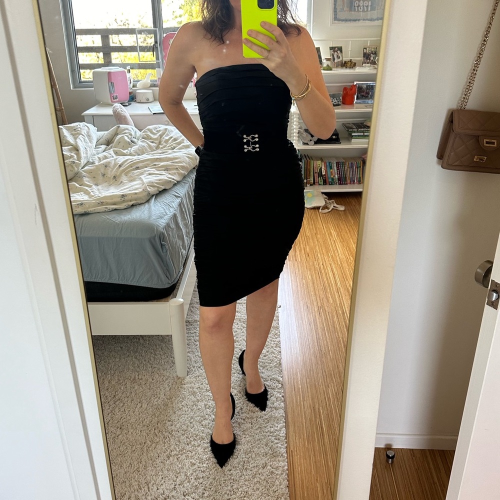 Betsey Johnson strapless dress